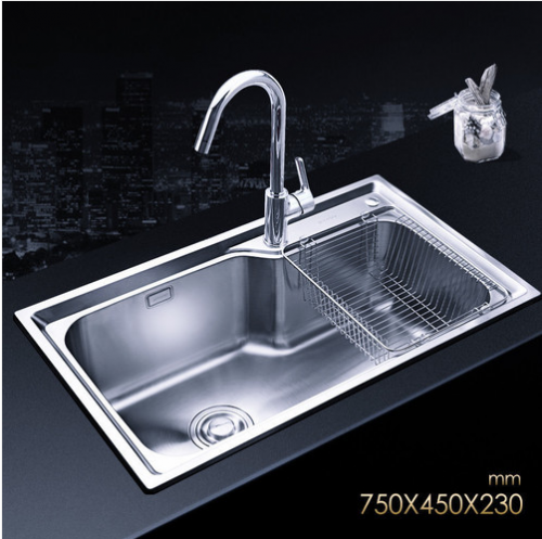 Jomoo 02117-00-Z Single Basin Kitchen Sinks Kitchen Sink Faucets with Lifetime Warranty Modern Kitchen Faucets