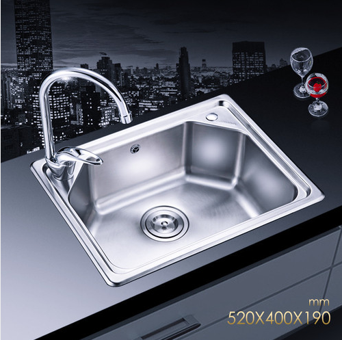Jomoo 02080-00-Z Single Bowl Kitchen Sink Stainless Steel Kitchen Faucets For Lifetime Warranty Brass Kitchen Faucet