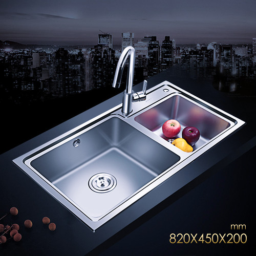 Jomoo ZH06131A Double Basin Kitchen Sinks Kitchen Sink Undermount With Best Kitchen Faucets Lifetime Warranty