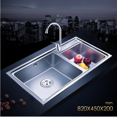 Jomoo ZH06131C Double Bowl Kitchen Sinks Kitchen Sink Undermount With Single Hole Kitchen Faucet Lifetime Warranty