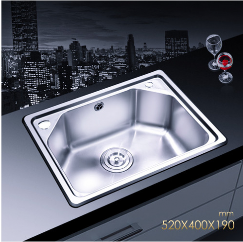 Jomoo 06059 Single Basin Kitchen Sink Stainless Steel Sink For Kitchen No Faucet Lifetime Warranty