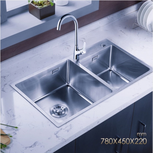 Jomoo ZH06159D Brushed Chrome Kitchen Sink White Kitchen Sinks With Best Kitchen Faucets