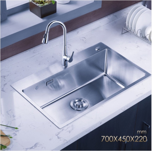 Jomoo ZH06158F Single Basin Kitchen Sink White Undermount Kitchen Sink With Pull Out Kitchen Taps