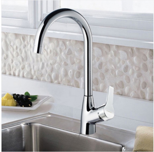 Jomoo 3325 Stainless Steel Kitchen Faucet With Swivel Spout