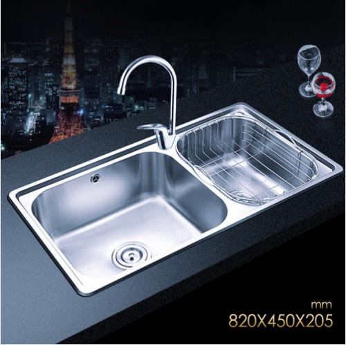 Jomoo ZH06120A Combo Double Bowl Kitchen Sink Undermount Stainless Steel Sink With Single Handle Kitchen Faucet