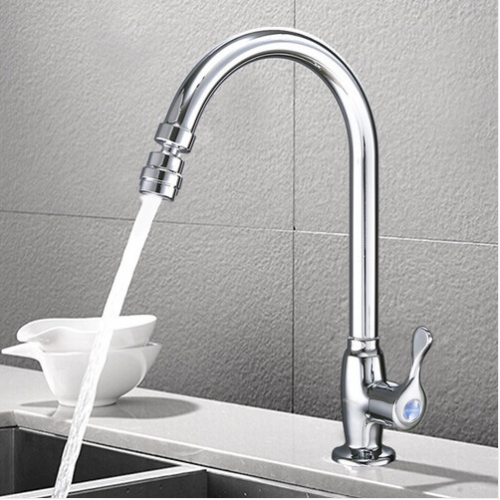 Jomoo 77025 Cheap Kitchen Faucets Only Cold Water With Swivel Spout Kitchen Sink Faucets