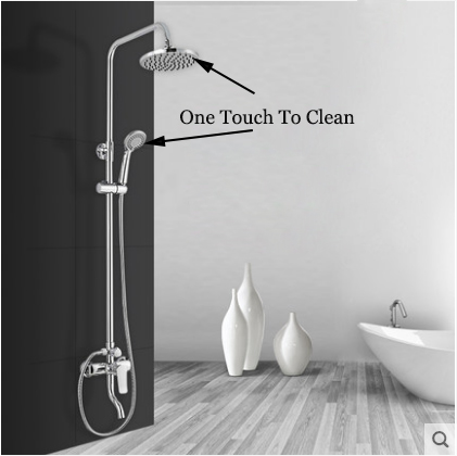 Gllo Shower Faucet GL-3956 Walk In Shower Pressure Balanced Shower Faucets With Rain Shower Heads Shower Head With Hose Bathtub Spout