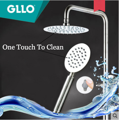 Gllo Shower Faucet GL-T3957 Walk In Shower Pressure Balanced Shower Faucets With High Pressure Shower Heads Hand Held Shower Heads Bathtub Spout