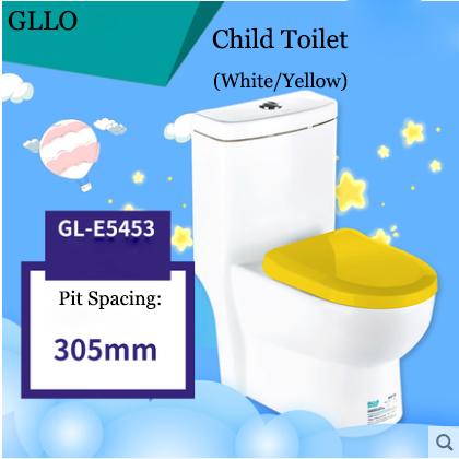 GLLO Toilet GL-E5453 Colorful Children Dual Flush Toilet On Sale Siphon Jet One Piece Toilet With Toilet Seat Slow Close