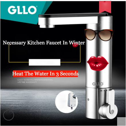GLLO Kitchen Faucets GL-T3738 Electric Kitchen Faucets Hot Water Instant Heater Cold Water Tankless Best Kitchen Faucets