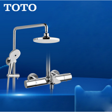 TOTO Shower Faucet TBW01401BVD TOTO 1/2" Thermostatic Mixing Valve Trim Rain Shower Heads With Handheld Shower Head 3 Spray Modes