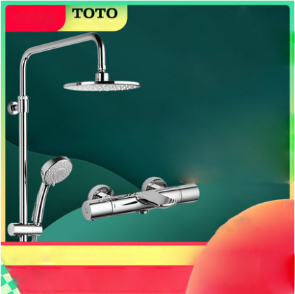 TOTO Shower Faucet TBV01402BVD TOTO Dual Shower Head 1/2" Thermostatic Mixing Valve Trim High Pressure Shower Heads With Handheld Shower Head 5 Spray