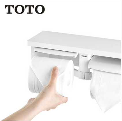 TOTO Bathroom Accessories GYH650 Wall Mount Bathroom Shelf ABS Dual Toilet Paper Holder