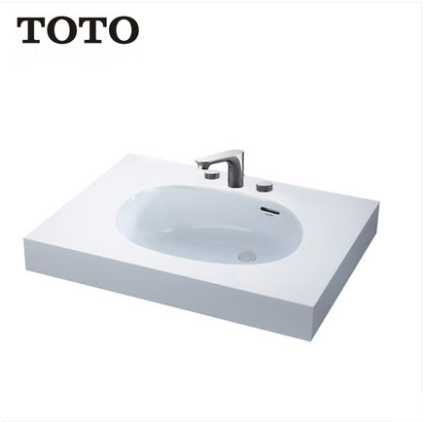 TOTO Bathroom Sink LW587B+DL222 TOTO Cefiontect Ceramic Rectangular Undermount Bathroom Sinks With Copper Alloy Widespread Bathroom Faucet