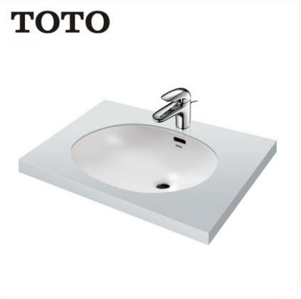 TOTO Bathroom Sink L765EB+TLS03301B Bathroom Vessel Sinks TOTO Cefiontect Technology Undermount Bathroom Sink With Bathroom Sink Faucets