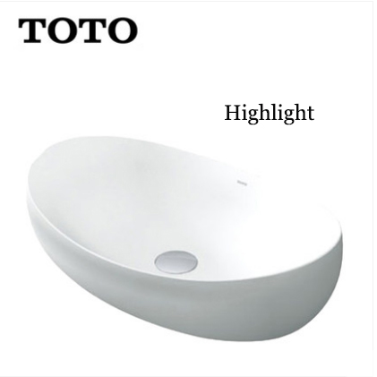 TOTO Bathroom Sink PJS01W Single Sink Vanity TOTO Cefiontect Technology Top Mount Bathroom Sinks