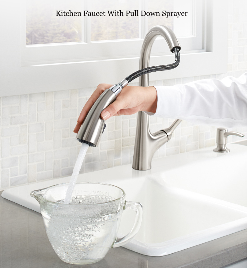 Kohler 77748T Malleco Touchless Kitchen Faucet With Pull Down Sprayer