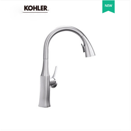 Kohler Kitchen Faucets 20147T Kohler Rubicon Pull Down Kitchen Faucet with 2 spray