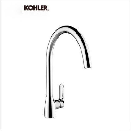 Kohler Kitchen Faucets 99480T Kohler Kumin Single Handle Kitchen Sink Brass Kitchen Faucet
