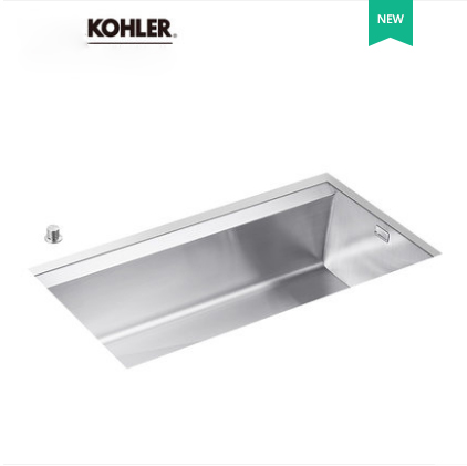 Kohler Kitchen Sinks 3673T Kohler Single Basin Kitchen Sink White Kitchen Sinks With Platform Controlled Drain System