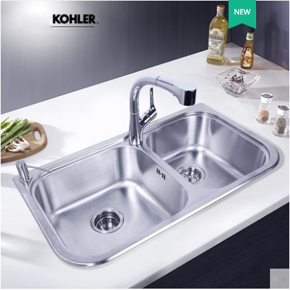 Kohler Kitchen Sinks 45380T Kohler July Double Basin Undermount Kitchen Sink Kohler Stainless Steel Sink For Kitchen