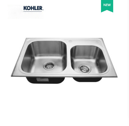 Kohler Kitchen Sinks 3676T Kohler Marcato Double Basin Modern Kitchen Sink Kohler Stainless Steel Kitchen Sinks