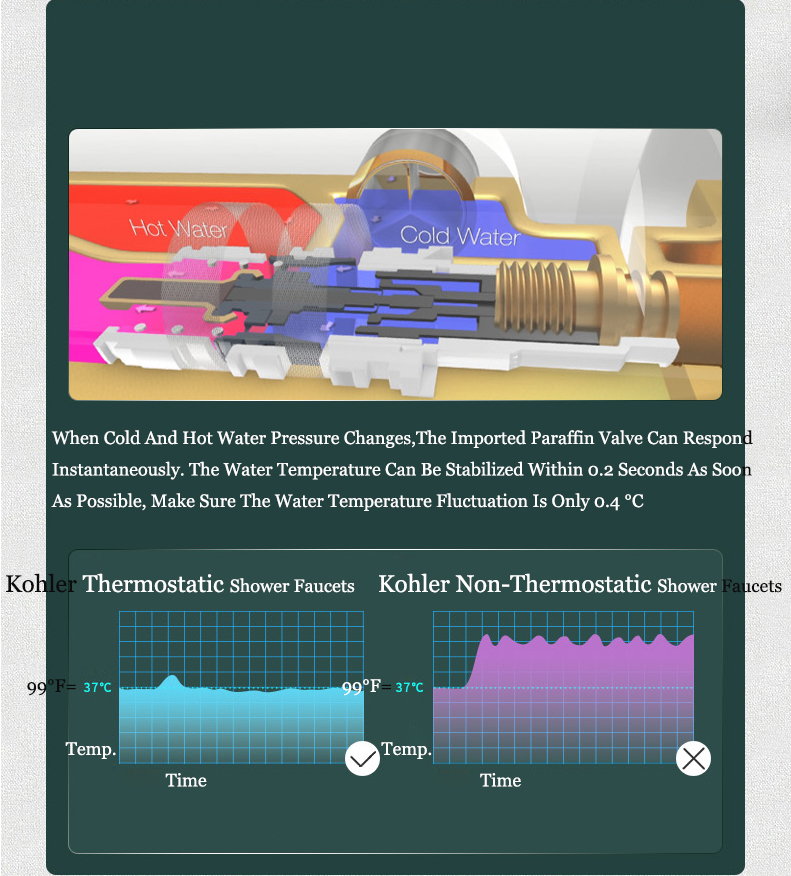 Kohler Shower Faucets 23125T Kohler July Black Dual Shower Head 1/2