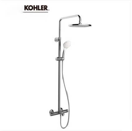 Kohler Shower Faucets 23125T-9-CP Aleo 1/2" Thermostatic Mixing Valve Kohler Shower Head Rain Shower Tub Spout And Shower Head With Hose 3 Spray