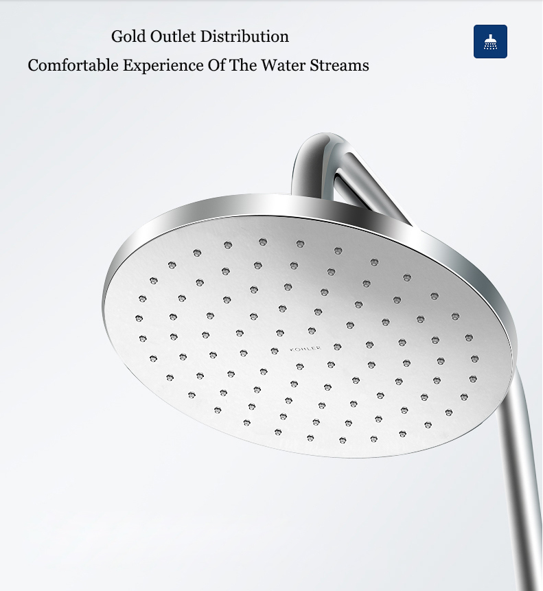 Kohler Shower Head 30073T 1/2" Thermostatic Mixing Valve Rainfall