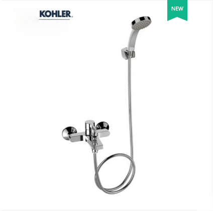 Kohler Shower Faucets 28091T Kohler Shower Head 1/2" Pressure Balanced Shower System Tub Spout And Rain Shower Head With Handheld 1 Spray Mode