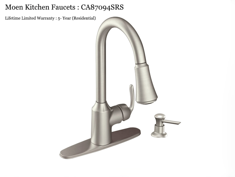 Moen Kitchen Faucets CA87094SRS Spot Resistant Pull Out Kitchen Taps