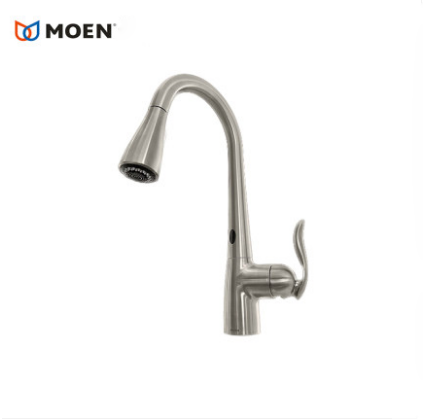 Moen Kitchen Faucets 7594E Touchless Kitchen Faucet Spot Resist Pull Out Kitchen Taps With 2 Spray
