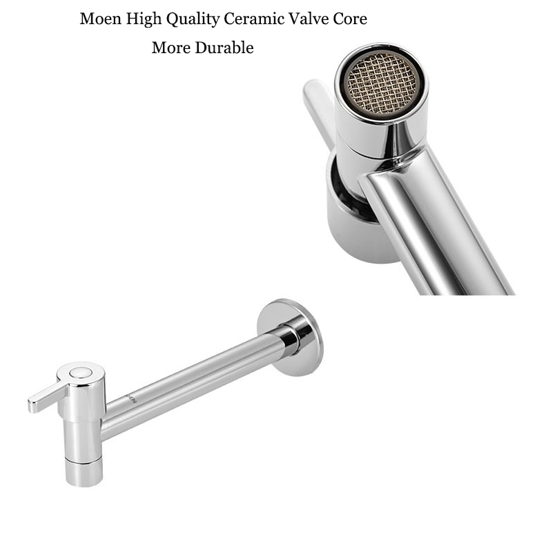 Moen Outdoor Faucet 9012 Wall Mount Laundry Faucet Polished Chrome