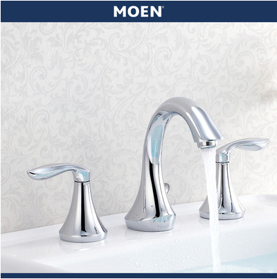 Moen Bathroom Faucets T6420 Eva 8" High Arc 2 Handle Widespread Bathroom Faucet