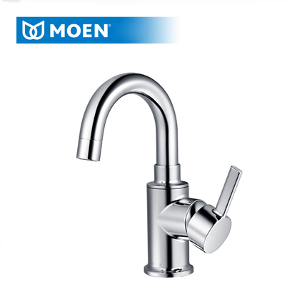 Moen Bathroom Faucets GN19121 Polished Chrome Single Hole Bathroom Sink Faucets