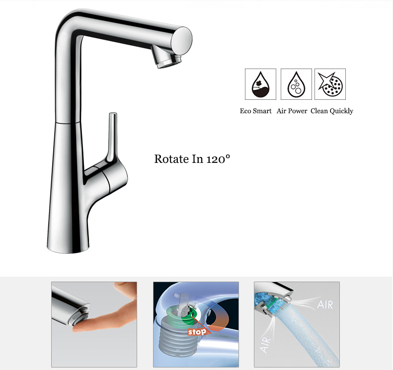 Hansgrohe Kitchen Faucet 72105 Made In Germany Polished Chrome Single