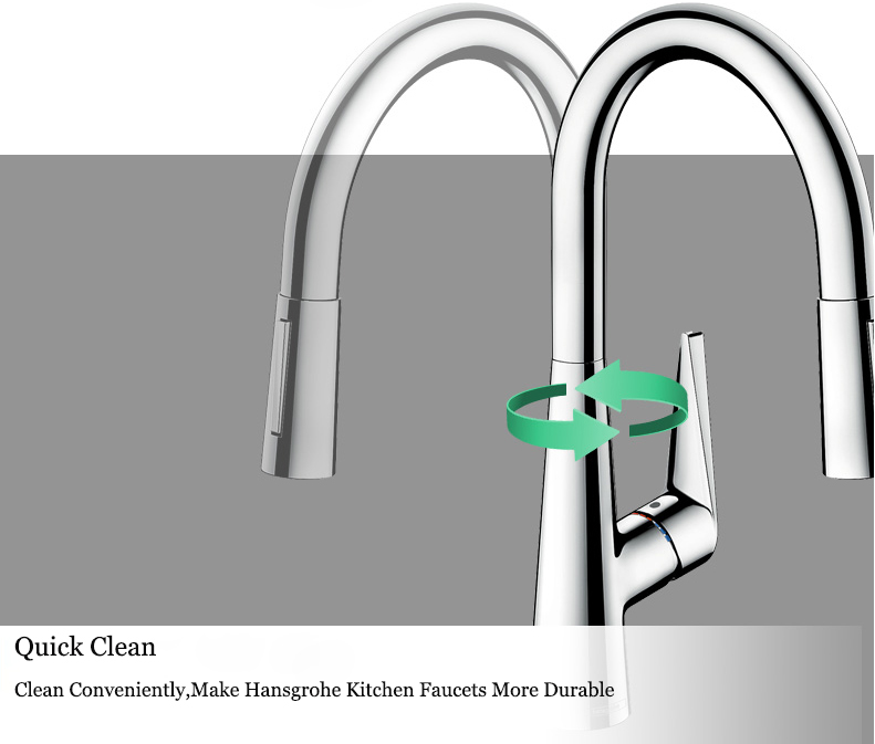 Hansgrohe Kitchen Faucet 72813 Polished Chrome Pull Out Kitchen Taps