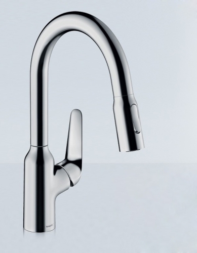 Hansgrohe Kitchen Faucet 71801 Polished Chrome Pull Out Kitchen Faucet Made In Germany