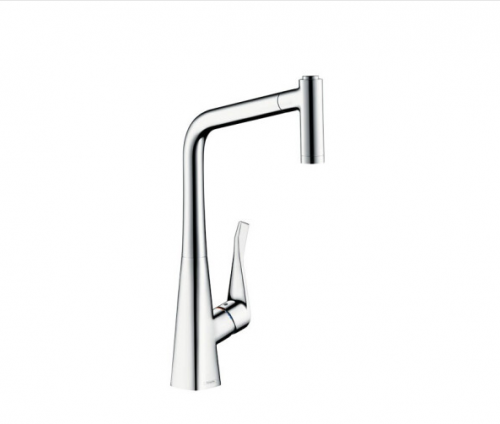 Hansgrohe Kitchen Faucet 14820 Polished Chrome Kitchen Faucet Pull Out Sprayer With 2 Spray Made In Germany