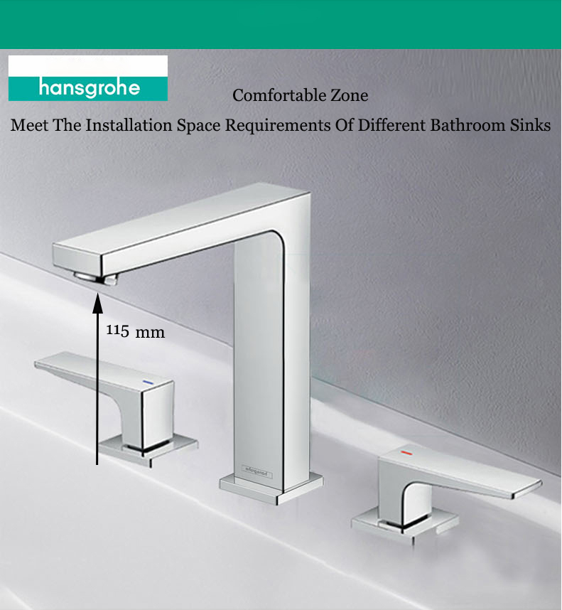 Hansgrohe Bathroom Faucets 32517 Black Widespread Bathroom Faucet