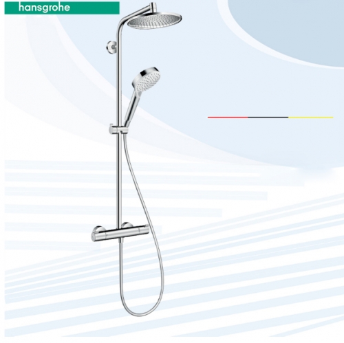 Hansgrohe Shower Faucet 27340 Thermoatistc Rain Dance Dual Shower Head Shower Head With Hose 4 Spray