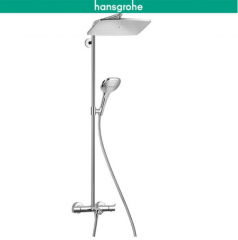 Hansgrohe Shower Faucet 26162 Thermostatic Dual Shower Head Rain Dance Tub Spout Shower Head With Hose 3 Spray