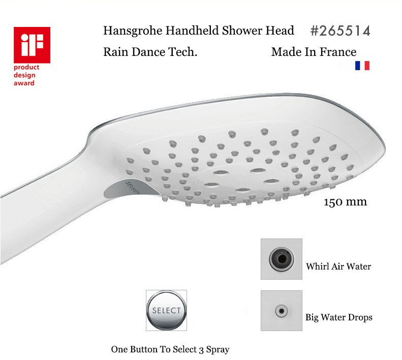 Hansgrohe Shower Heads 15368 & 285884 Thermostatic Rain Dance Hand Held