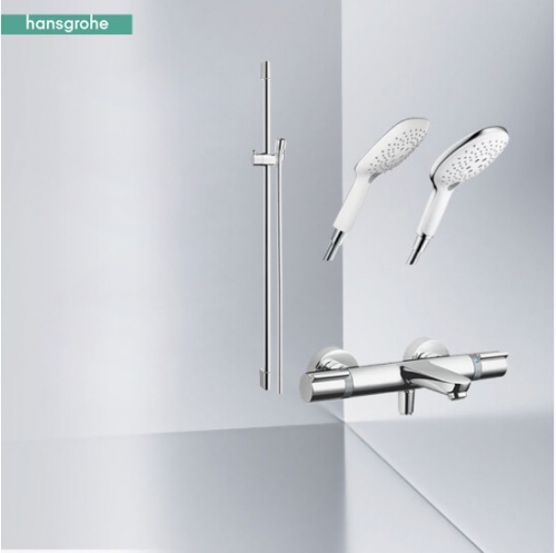 Hansgrohe Shower Heads 15348 & 285884 Thermostatic Rain Dance Handheld Shower Head 3 Spray
