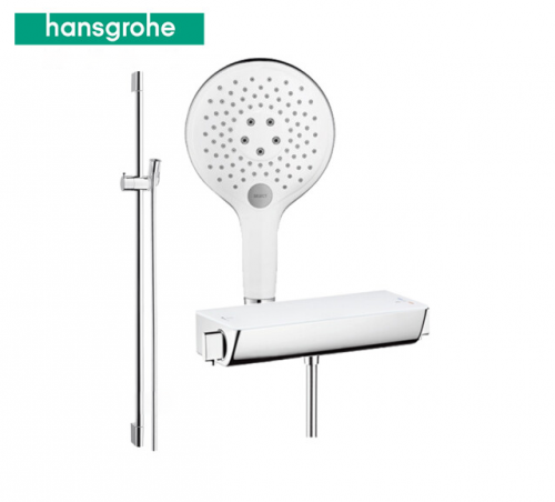 Hansgrohe Shower Heads 131614 & 265514 Rain Dance Thermostatic With Shelf 150 mm Shower Head With Hose 3 Spray